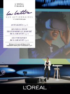Couverture - "La lettre aux actionnaires - N°75 - Printemps 2020"